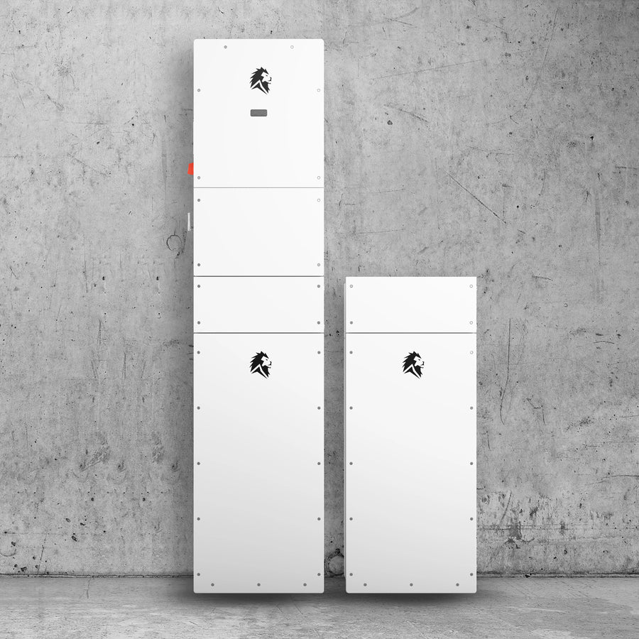Lion Sanctuary 3 starter system: one hybrid inverter and two 14.3 kWh batteries