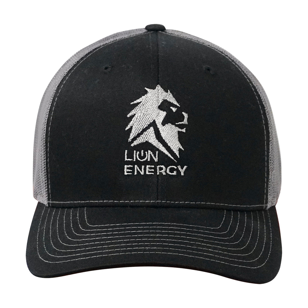Lion Energy Logo Hat - Black/Charcoal